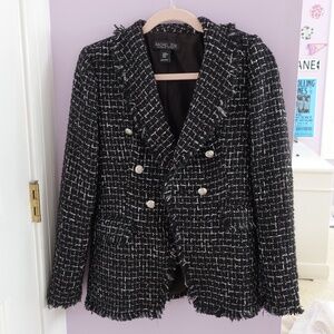 Rachel Zoe Black and Silver Buisness Coat